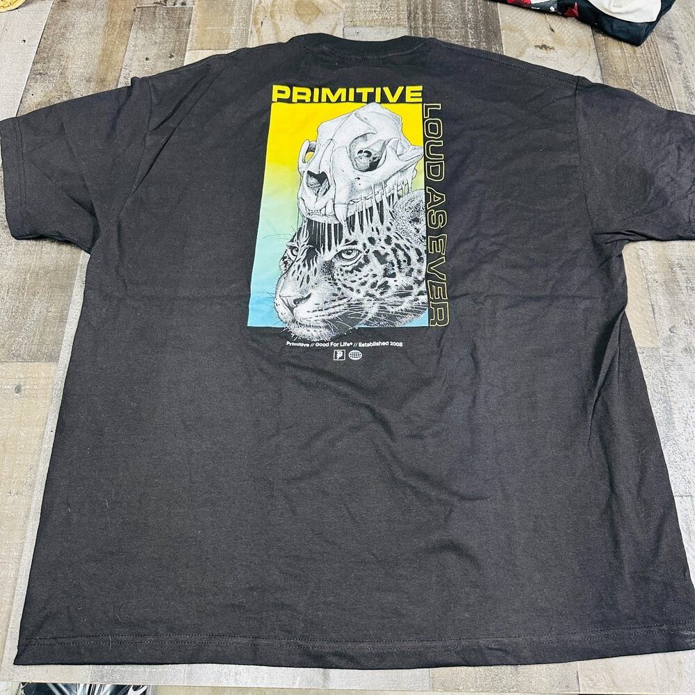 Primitive Skateboarding Size 2XL Black‎ T-Shirt Loud As Ever